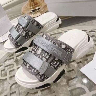 Dior 2023 Women Leather Sandal,DIOS0073 - 디올 2023 여성용 레더 샌들,Size(225