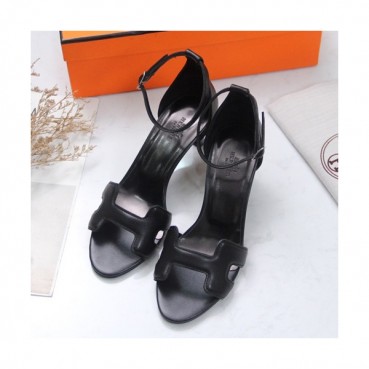 Hermes 2019 Ladies Leather High Heel Sandal - 에르메스 2019 여성용 레더 하이힐 샌들 HERS0153,Size(225