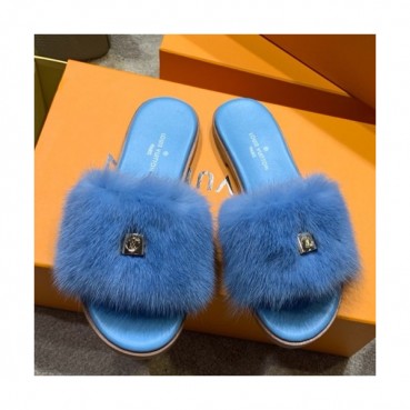 Louis Vuitton 2019 Ladies Mink Fur Slipper - 루이비통 2019 여성용 밍크퍼 슬리퍼 LOUS0177,Size(225 