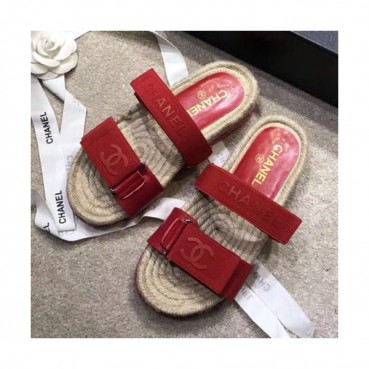 Chanel 2019 Ladies Leather Slipper - 샤넬 2019 여성용 레더 슬리퍼 CHAS0246.Size(225 