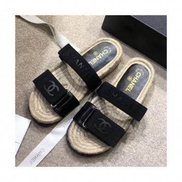 Chanel 2019 Ladies Leather Slipper - 샤넬 2019 여성용 레더 슬리퍼 CHAS0245.Size(225 