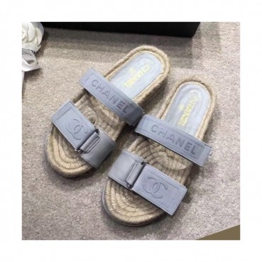 Chanel 2019 Ladies Leather Slipper - 샤넬 2019 여성용 레더 슬리퍼 CHAS0243.Size(225 