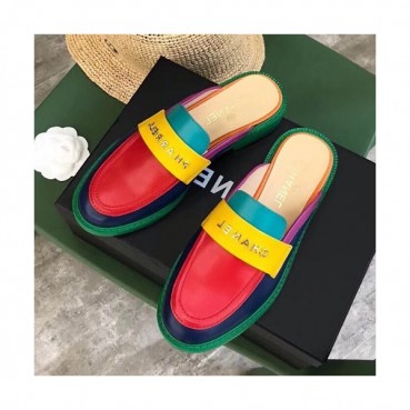 Chanel 2019 Ladies Leather Bloafer Slipper - 샤넬 2019 여성용 레더 블로퍼 슬리퍼 CHAS0241.Size(225 