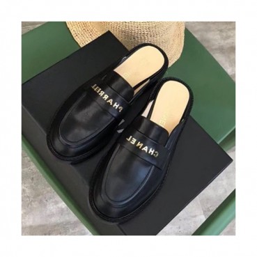 Chanel 2019 Ladies Leather Bloafer Slipper - 샤넬 2019 여성용 레더 블로퍼 슬리퍼 CHAS0240.Size(225 