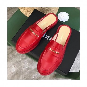 Chanel 2019 Ladies Leather Bloafer Slipper - 샤넬 2019 여성용 레더 블로퍼 슬리퍼 CHAS0237.Size(225 