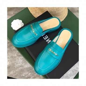 Chanel 2019 Ladies Leather Bloafer Slipper - 샤넬 2019 여성용 레더 블로퍼 슬리퍼 CHAS0236.Size(225 