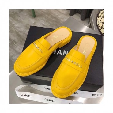 Chanel 2019 Ladies Leather Bloafer Slipper - 샤넬 2019 여성용 레더 블로퍼 슬리퍼 CHAS0236.Size(225 