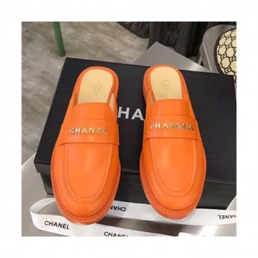 Chanel 2019 Ladies Leather Bloafer Slipper - 샤넬 2019 여성용 레더 블로퍼 슬리퍼 CHAS0234.Size(225 