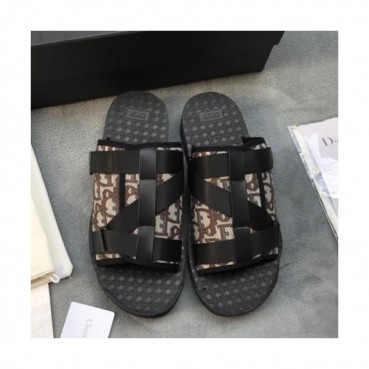 Dior 2019 Mens Canvas Slipper - 디올 2019 남성용 캔버스 슬리퍼 DIOS0034.Size (245 