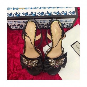 Gucci 2019 Ladies Leather High Heel Sandal - 구찌 2019 여성용 레더 하이힐 샌들, GUCS0143.Size(225 