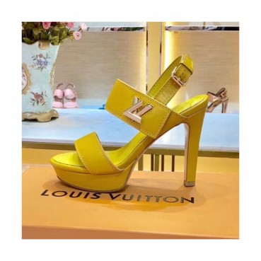 Louis Vuitton 2019 Ladies Leather High Heel Sandal - 루이비통 2019 여성용 레더 하이힐 샌들 LOUS0089,Size(220 
