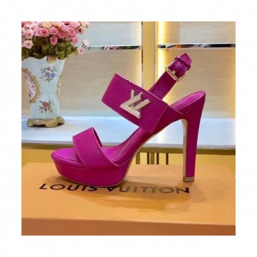 Louis Vuitton 2019 Ladies Leather High Heel Sandal - 루이비통 2019 여성용 레더 하이힐 샌들 LOUS0087,Size(220 
