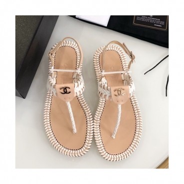 Chanel 2019 Ladies Leather Sandal - 샤넬 2019 여성용 레더 샌들 CHAS0210.Size(225 