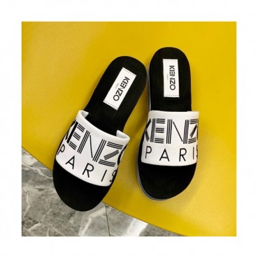 Kenzo 2019 Ladies Leather Slipper - 겐조 2019 여성용 레더 슬리퍼,KENS0001,Size(225