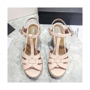 Saint Laurent 2019 Ladies Wedge High Heel Sandal - 입생로랑 2019 여성용 웨지 하이힐 샌들,SLS0040.Size(220 