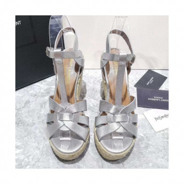 Saint Laurent 2019 Ladies Wedge High Heel Sandal - 입생로랑 2019 여성용 웨지 하이힐 샌들,SLS0039.Size(220 