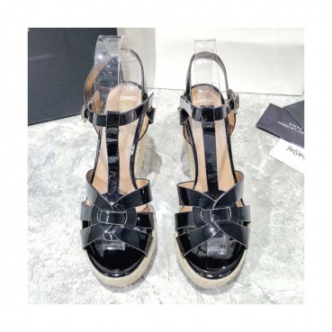 Saint Laurent 2019 Ladies Wedge High Heel Sandal - 입생로랑 2019 여성용 웨지 하이힐 샌들,SLS0032.Size(220 