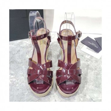 Saint Laurent 2019 Ladies Wedge High Heel Sandal - 입생로랑 2019 여성용 웨지 하이힐 샌들,SLS0031.Size(220 