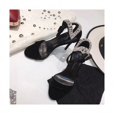 Giuseppe Zanoti 2019 Ladies Velvet High Heel Sandal - 쥬세페자노티 2019 여성용 벨벳 하이힐 샌들,GZS0007.Size(220 