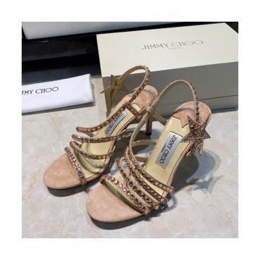 Jimmy Choo 2019 Ladies Suede High Heel Sandal - 지미츄 2019 여성용 스웨이드 하이힐 샌들 JIMS0034.Size(225 