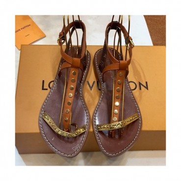 Louis Vuitton 2019 Ladies Leather Sandal - 루이비통 2019 여성용 레더 샌들 LOUS0042.Size(225 