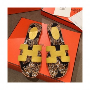 Hermes 2019 Ladies Oasis Leather Slipper - 에르메스 2019 여성용 오아시스 레더 슬리퍼 HERS0106,Size(220 