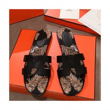 Hermes 2019 Ladies Oasis Leather Slipper - 에르메스 2019 여성용 오아시스 레더 슬리퍼 HERS0105,Size(220 
