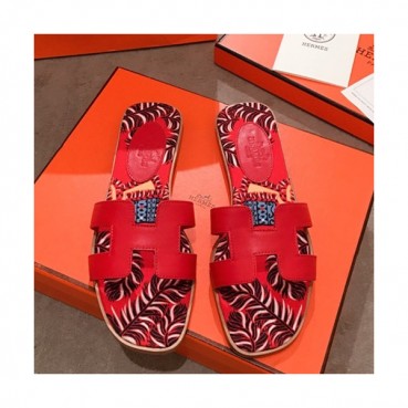 Hermes 2019 Ladies Oasis Leather Slipper - 에르메스 2019 여성용 오아시스 레더 슬리퍼 HERS0104,Size(220 