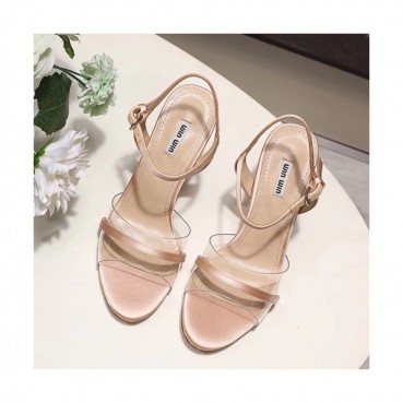 Miumiu 2019 Ladies High Heel Sandal - 미우미우 2019 여성용 하이힐 샌들 MIUS0040.Size(220 
