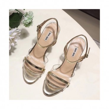 Miumiu 2019 Ladies High Heel Sandal - 미우미우 2019 여성용 하이힐 샌들 MIUS0039.Size(220 