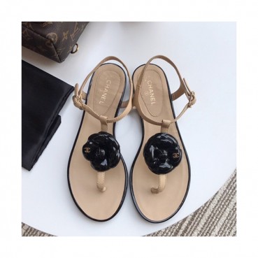 Chanel 2019 Ladies Leather Sandal - 샤넬 2019 여성용 레더 샌들 CHAS0185.Size(225 
