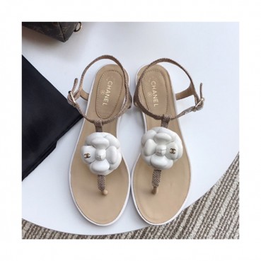 Chanel 2019 Ladies Leather Sandal - 샤넬 2019 여성용 레더 샌들 CHAS0184.Size(225 