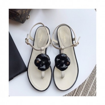 Chanel 2019 Ladies Leather Sandal - 샤넬 2019 여성용 레더 샌들 CHAS0182.Size(225 