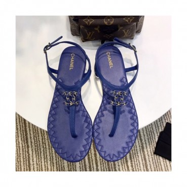 Chanel 2019 Ladies Leather Sandal - 샤넬 2019 여성용 레더 샌들 CHAS0181.Size(225 