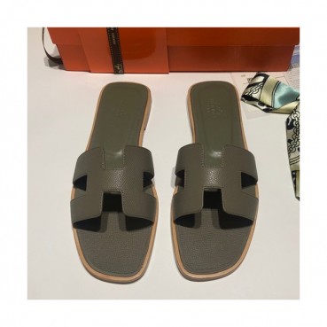 Hermes 2019 Ladies Oasis Leather Slipper - 에르메스 2019 여성용 오아시스 레더 슬리퍼 HERS0069,Size(225 