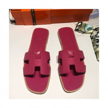Hermes 2019 Ladies Oasis Leather Slipper - 에르메스 2019 여성용 오아시스 레더 슬리퍼 HERS0068,Size(225 