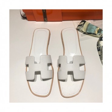 Hermes 2019 Ladies Oasis Leather Slipper - 에르메스 2019 여성용 오아시스 레더 슬리퍼 HERS0066,Size(225 