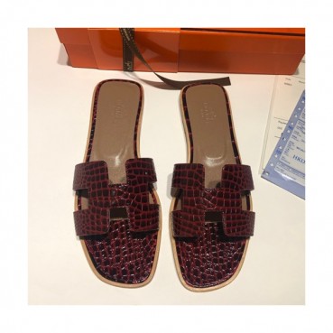 Hermes 2019 Ladies Oasis Leather Slipper - 에르메스 2019 여성용 오아시스 레더 슬리퍼 HERS0061,Size(225 
