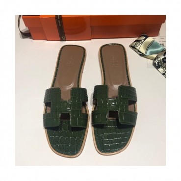 Hermes 2019 Ladies Oasis Leather Slipper - 에르메스 2019 여성용 오아시스 레더 슬리퍼 HERS0059,Size(225 