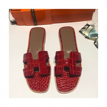 Hermes 2019 Ladies Oasis Leather Slipper - 에르메스 2019 여성용 오아시스 레더 슬리퍼 HERS0058,Size(225 
