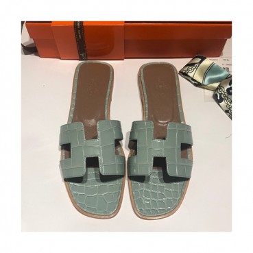 Hermes 2019 Ladies Oasis Leather Slipper - 에르메스 2019 여성용 오아시스 레더 슬리퍼 HERS0057,Size(225 