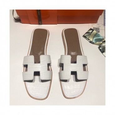 Hermes 2019 Ladies Oasis Leather Slipper - 에르메스 2019 여성용 오아시스 레더 슬리퍼 HERS0055,Size(225 