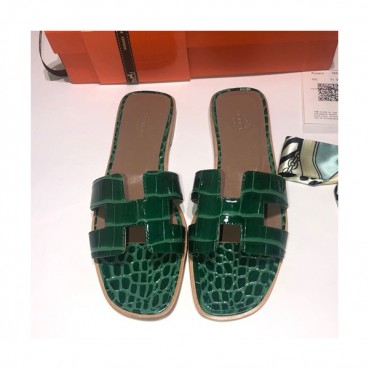 Hermes 2019 Ladies Oasis Leather Slipper - 에르메스 2019 여성용 오아시스 레더 슬리퍼 HERS0054,Size(225 