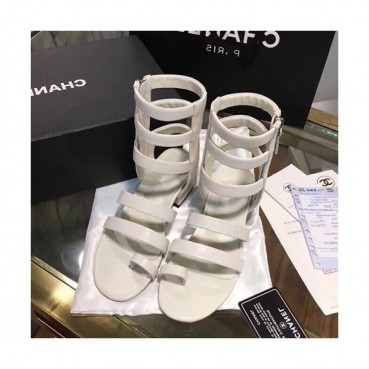Chanel 2019 Ladies Leather Sandal - 샤넬 2019 여성용 레더 샌들 CHAS0178.Size(225 