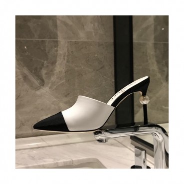Chanel 2019 Ladies High Heel Slipper - 샤넬 2019 여성용 하이힐 슬리퍼,CHAS0172.Size(225 