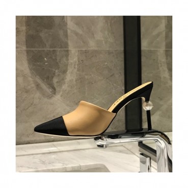 Chanel 2019 Ladies High Heel Slipper - 샤넬 2019 여성용 하이힐 슬리퍼,CHAS0171.Size(225 