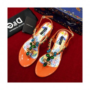 Dolce&Gabbana  2019 Ladies Leather Sandal - 돌체앤가바나 2019 여성용 레더 샌들, DGS0012.Size(225 