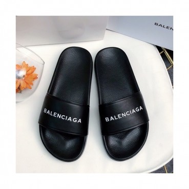 Balenciaga 2019 Mm/Wm Logo Leather Slipper - 발렌시아가 2019 남여공용 로고 레더 슬리퍼 BALS0008.Size(225 