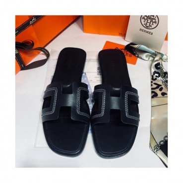 Hermes 2019 Ladies Oasis Leather Slipper - 에르메스 2019 여성용 오아시스 레더 슬리퍼 HERS0043,Size(225 