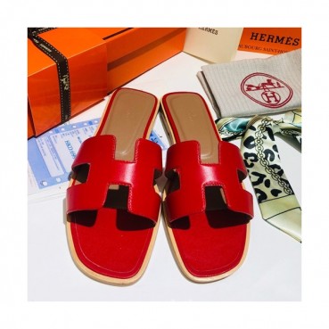 Hermes 2019 Ladies Oasis Leather Slipper - 에르메스 2019 여성용 오아시스 레더 슬리퍼 HERS0033,Size(225 